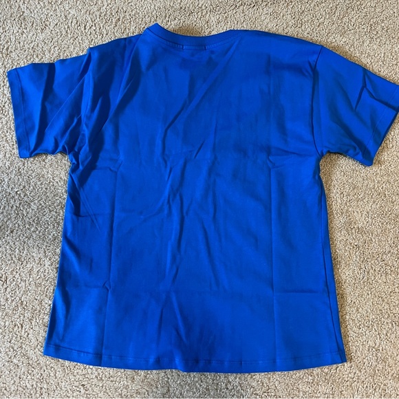 NWT Johnny Was Organic Cotton Drop Shoulder Tee, Medium, Blue - Picture 2 of 8